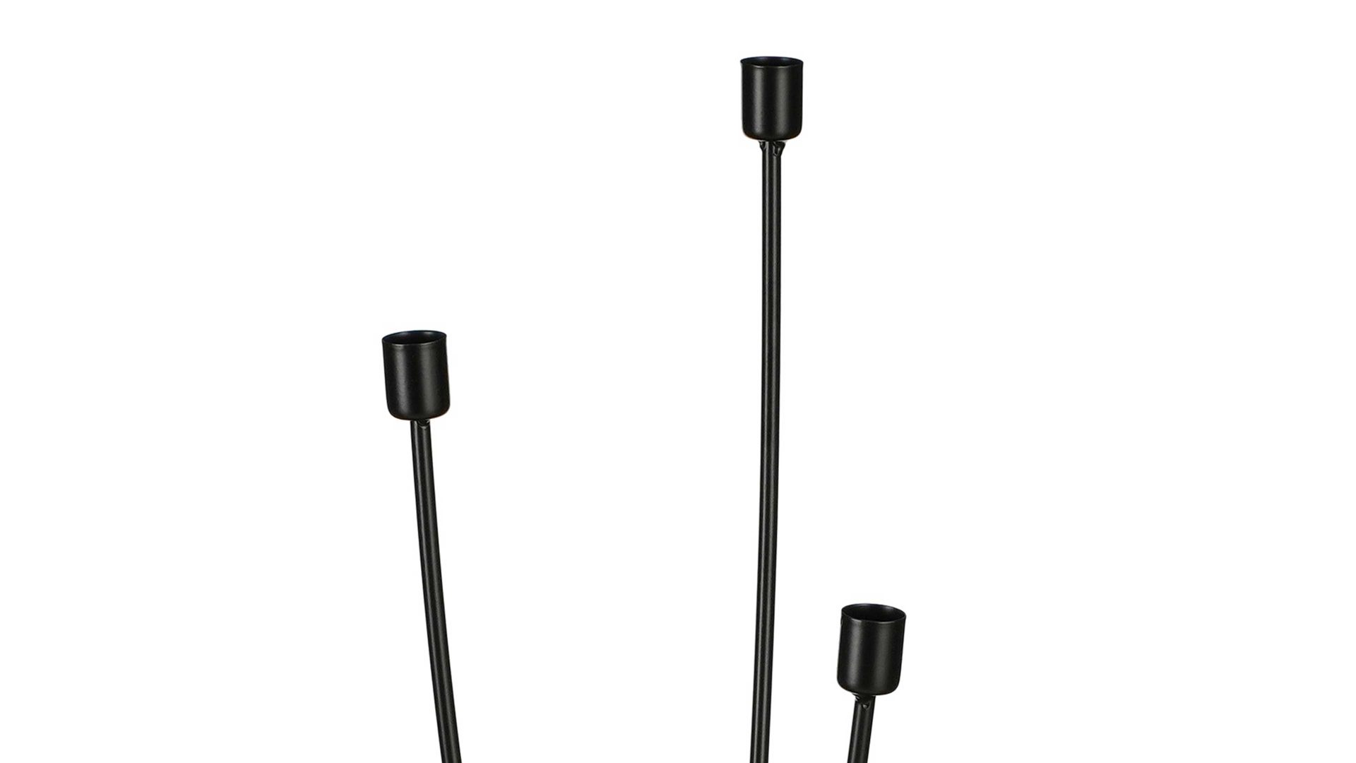 Kerzenständer Edelman® aus Metall in Schwarz Kerzenständer schwarzes Metall - Höhe ca. 60 cm