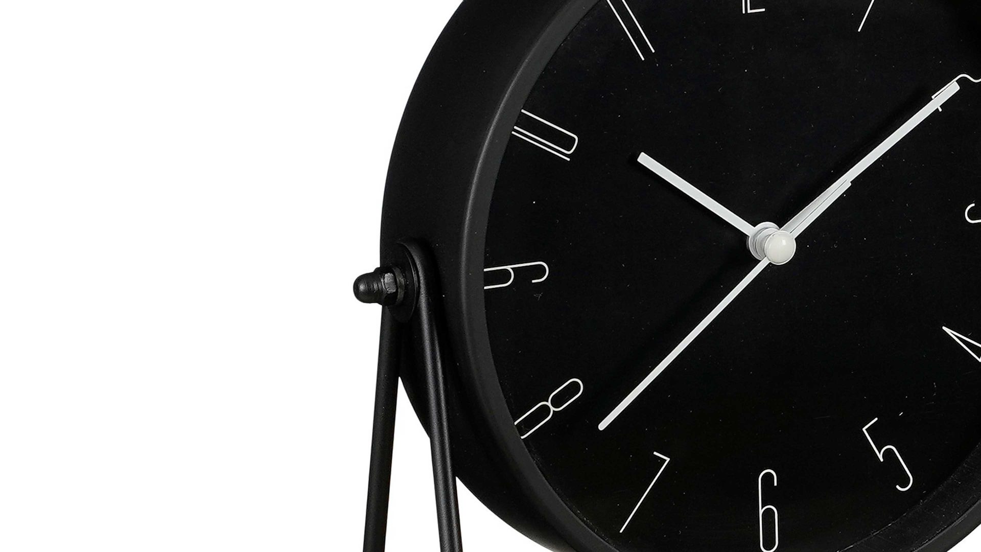 Uhr Edelman® aus Metall in Schwarz Tisch-Uhr Corky schwarzes Eisen - Höhe ca. 19 cm