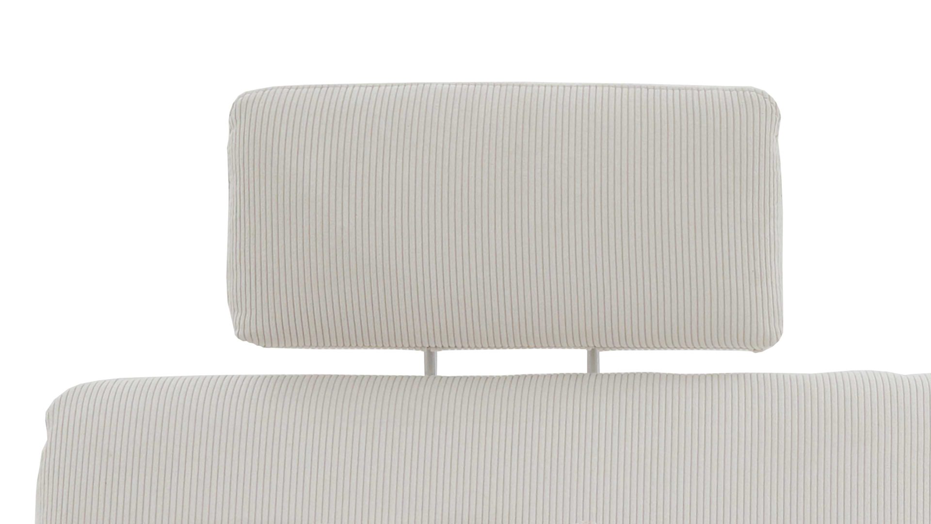 Kopfstütze modulmaster aus Stoff in Weiß Modulmaster MM-ZE1126 - Kopfstütze PKSG naturweißer Feincord - ca. 60 x 23 cm