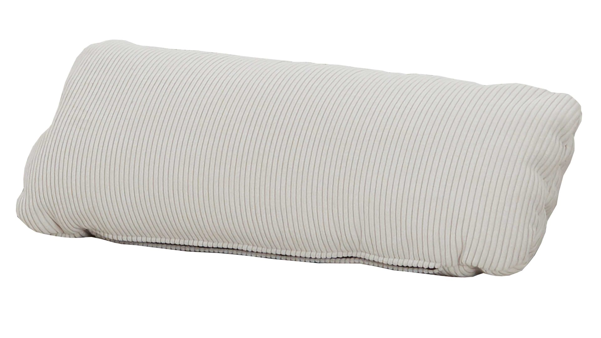 Einzelkissen modulmaster aus Stoff in Weiß Modulmaster MM-ZE1126 - Nierenkissen naturweißer Feincord - ca. 70 x 25 cm