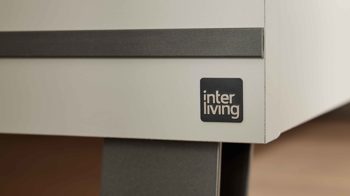 Komplettzimmer Interliving aus Holz in Weiß Interliving Schlafzimmer Serie 1032 – Komplettzimmer 006 Weiß & Kieselgrau - vierteilig, Liegefläche ca. 180 x 200 cm