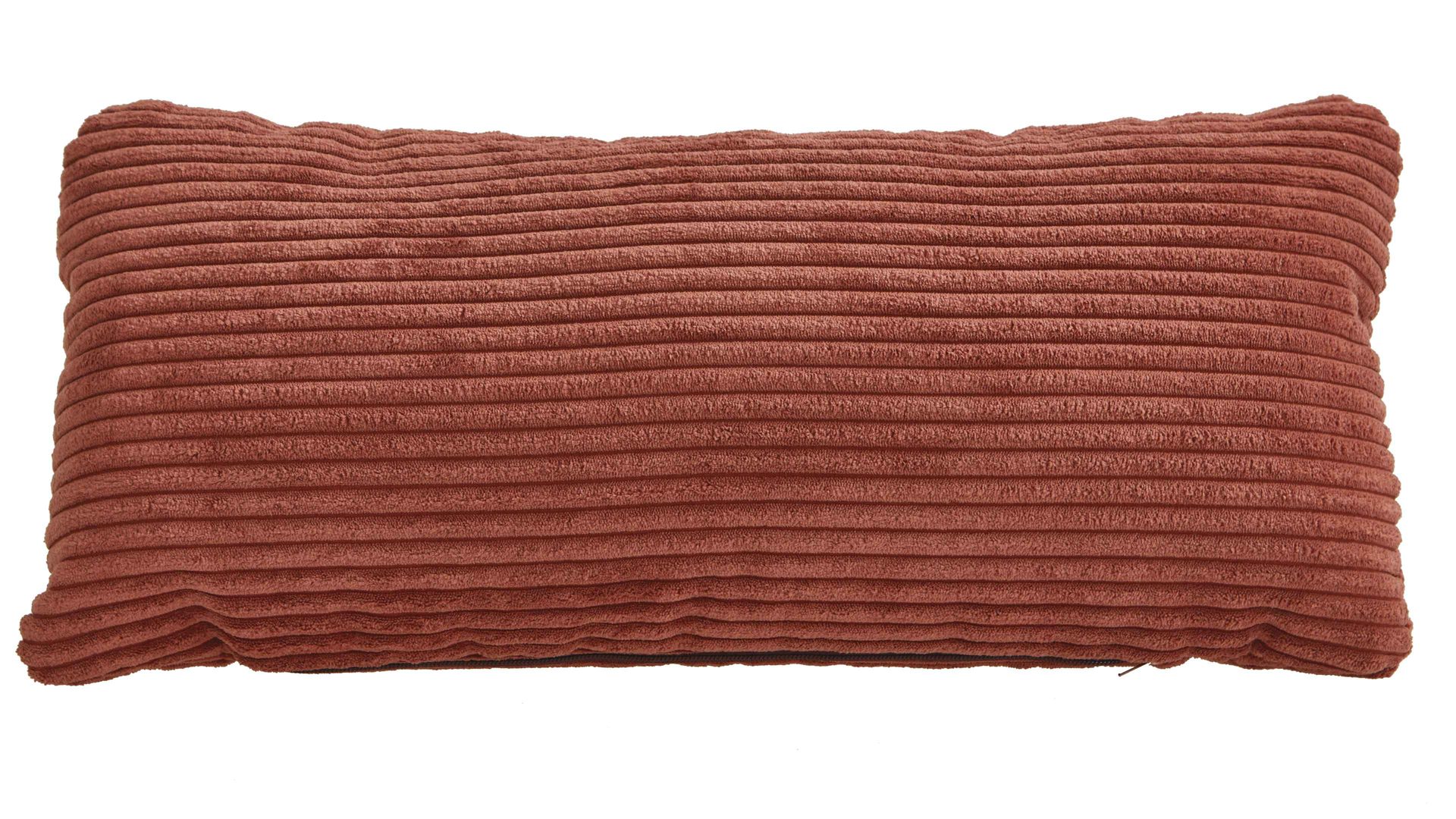 Ecksofa KAWOO aus Stoff in Orange KAWOO Polstermöbel Santa Rosa - Ecksofa kupferfarbene Bezüge Lincoln & Miranda, schwarze Metallfüße - Stellfläche ca.  199 x 307 cm