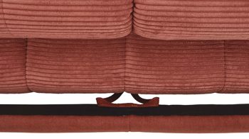 Funktion KAWOO aus Stoff in Orange KAWOO Polstermöbel Santa Rosa - Bettfunktion kupferfarbener Breitcordbezug Lincoln