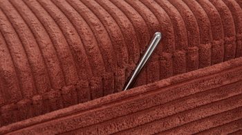 Relaxsessel KAWOO aus Stoff in Orange KAWOO Polstermöbel Santa Rosa - Relaxsessel kupferfarbener Breitcord Lincoln & mattschwarzer Sternfuss