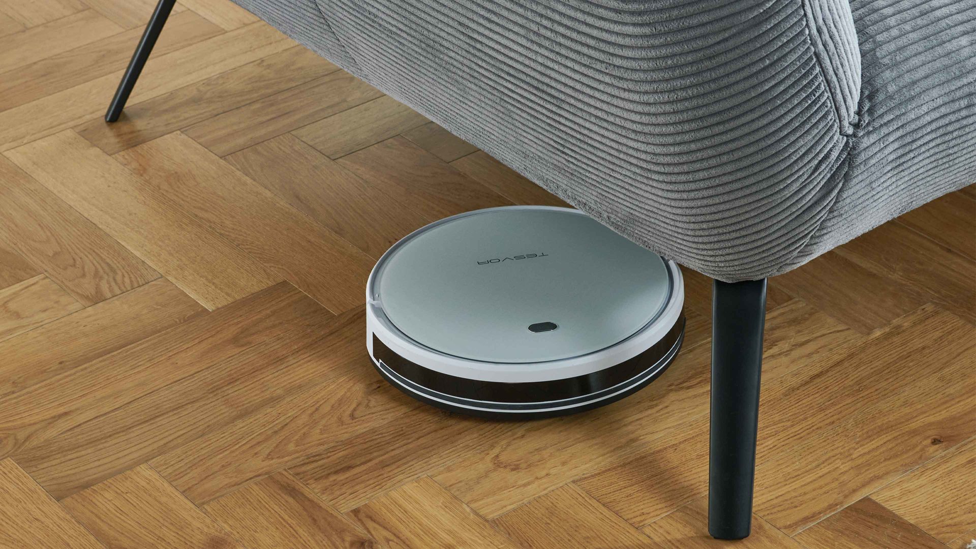 Polsterhocker KAWOO aus Stoff in Grau KAWOO Polsterprogramm Dover XC - Polsterhocker grauer Breitcord Lincoln - ca. 142 x 80 cm