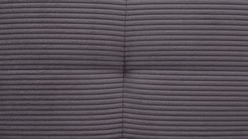 Polsterhocker KAWOO aus Stoff in Grau KAWOO Polsterprogramm Dover XC - Polsterhocker grauer Breitcord Lincoln - ca. 142 x 80 cm