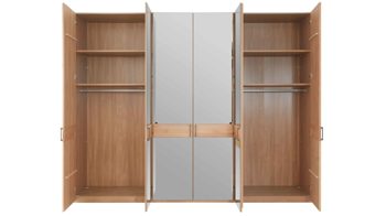 Komplettzimmer Wiemann | oeseder aus Holz in Holzfarben WIEMANN Modena Plus - Schlafzimmer mit Spiegeltüren teilmassive Erle - vierteilig, Liegefläche ca. 180 x 200 cm