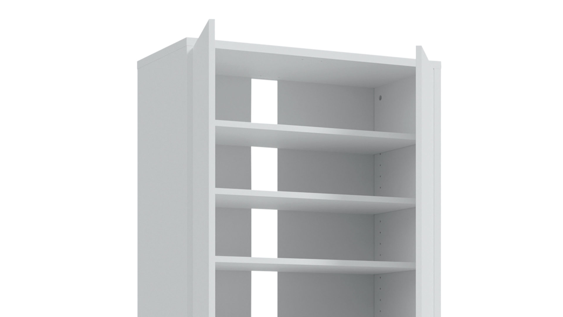 Schuhschrank Forte® aus Holz in Hellgrau Schuhschrank Alice Springs Hellgrau – ca. 74 x 192 cm