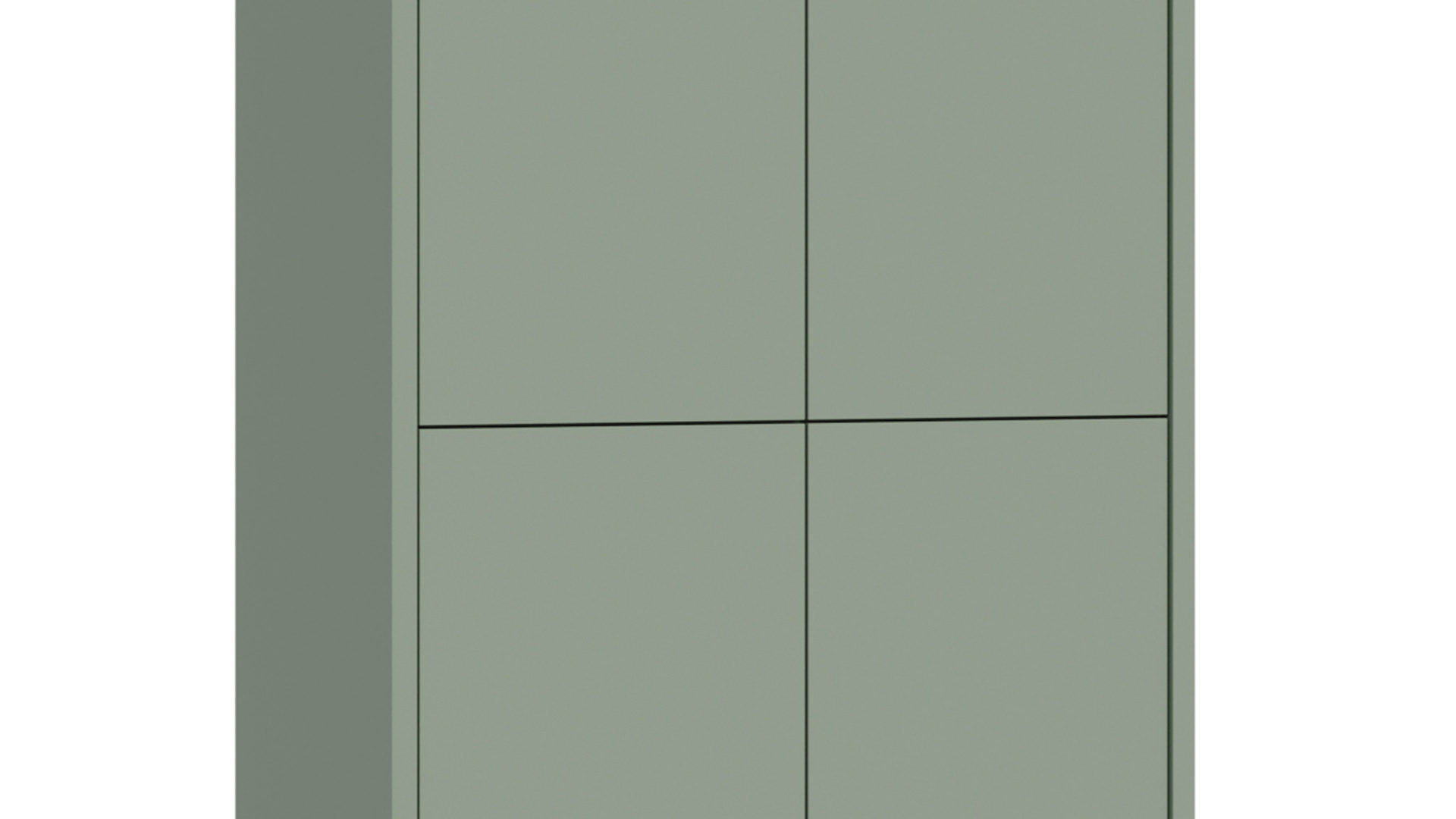 Schuhschrank Forte® aus Holz in Grün Schuhschrank Alice Springs Salbei Grün – ca. 74 x 192 cm