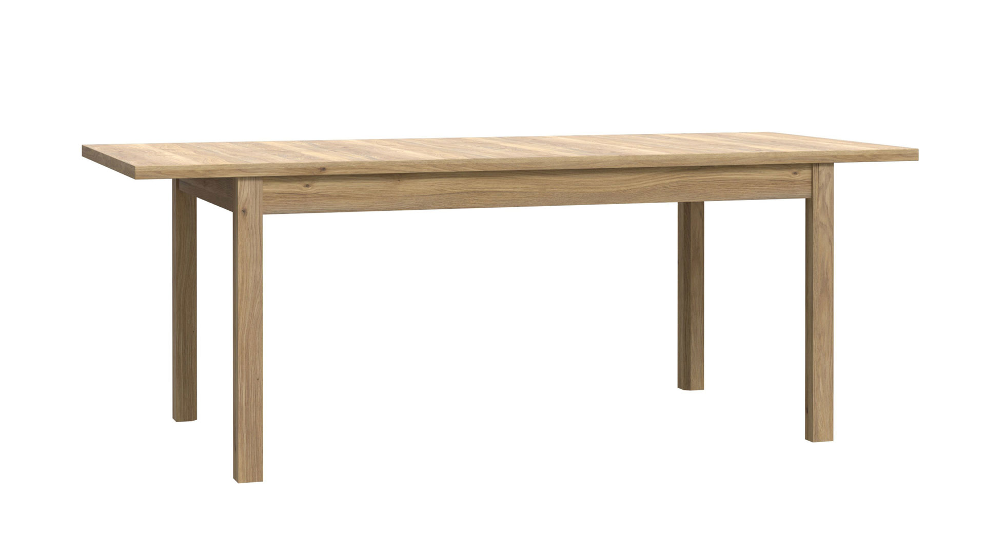 Auszugtisch Forte® aus Holz in Holzfarben Wohnprogramm Jytana  - Funktions-Esstisch Mauvella Eiche – ca. 160-207 x 90 cm