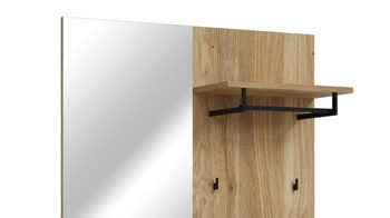 Garderoben-Set Forte® aus Holz in Grün Garderobenprogramm Whenua - Garderoben-Set Salbei Grün & Mauvella Eiche – ca. 144 x 195 cm