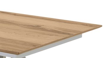 Esstisch Venjakob aus Holz in Holzfarben VENJAKOB Esstisch ET159 Eiche rustico & Edelstahl – ca. 190 x 100 cm