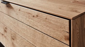 Lowboard Wöstmann markenmöbel aus Holz in Holzfarben WÖSTMANN Wohnprogramm WM 2380 - Lowboard Wild- & Balkeneiche - eine Klappe, Breite ca. 182 cm