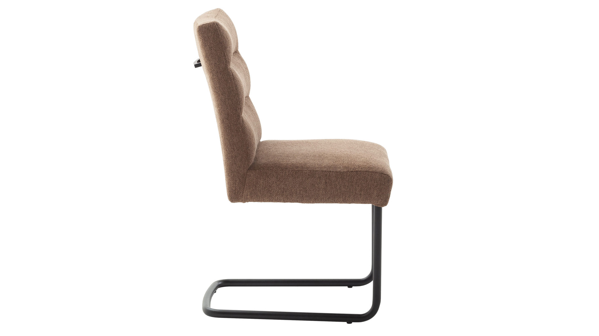 Schwingstuhl Mca direkt aus Stoff in Orange Polsterstuhl-Serie Tenna - Schwingstuhl orangbrauner Bezug Degas 2511 & Schwarz