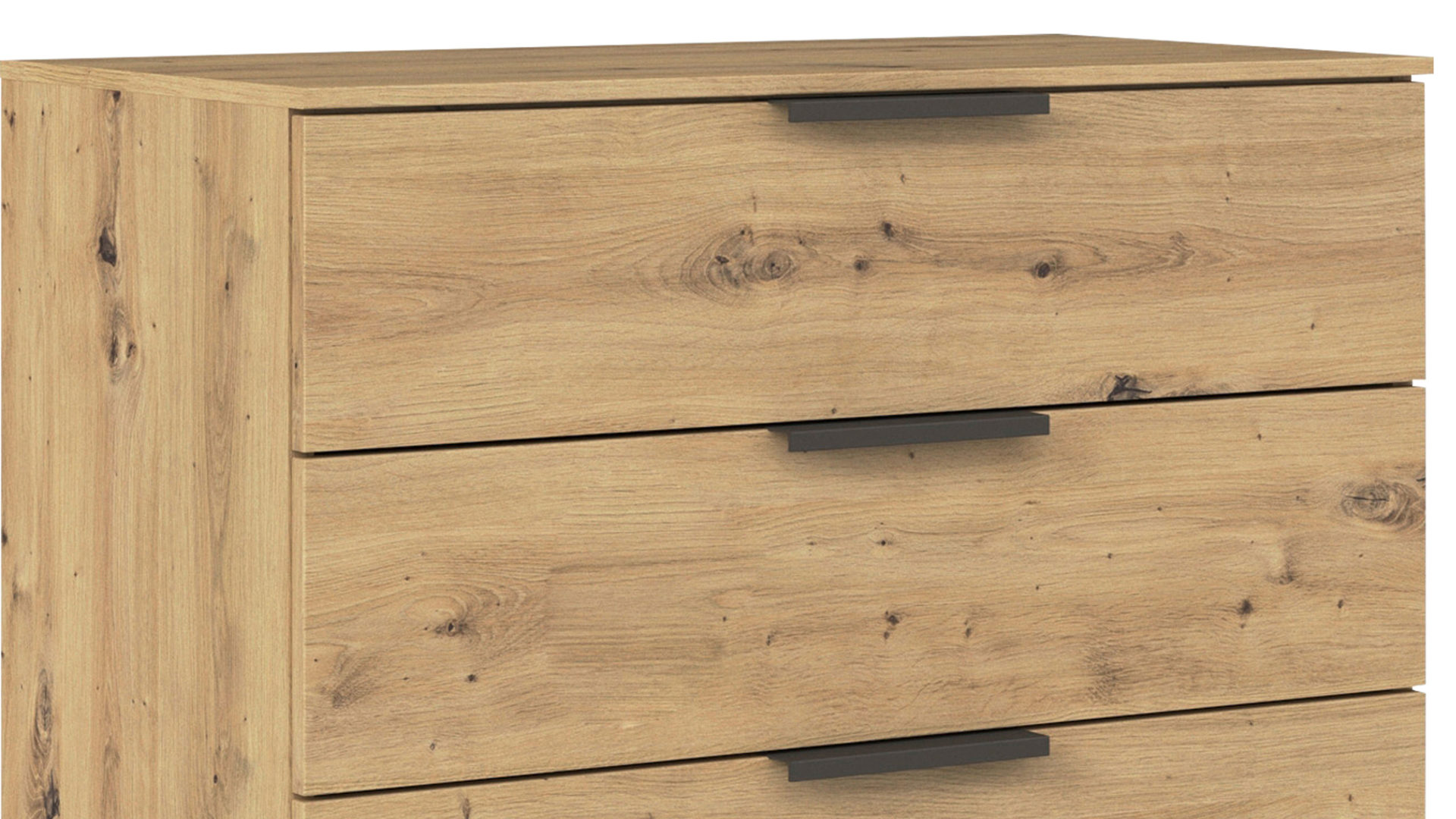 Schubladenkommode Rauch aus Holz in Holzfarben rauch ORANGE Kommodenprogramm Flipp Artisan Eiche - fünf Schubladen, ca. 80 x 100 cm