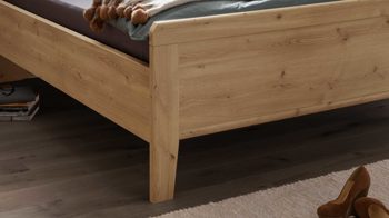 Komplettzimmer Wiemann | oeseder aus Holz in Holzfarben WIEMANN Schlafzimmerserie Mainau 2 - Schlafzimmerkombination Bianco Eiche & Spiegel - zweiteilig, Liegefläche ca. 180 x 200 cm