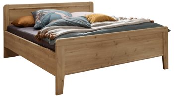Bettgestell Wiemann | oeseder aus Holz in Holzfarben WIEMANN Schlafzimmerserie Mainau 2 - Doppelbettgestell Bianco Eiche - Liegefläche ca. 180 x 200 cm
