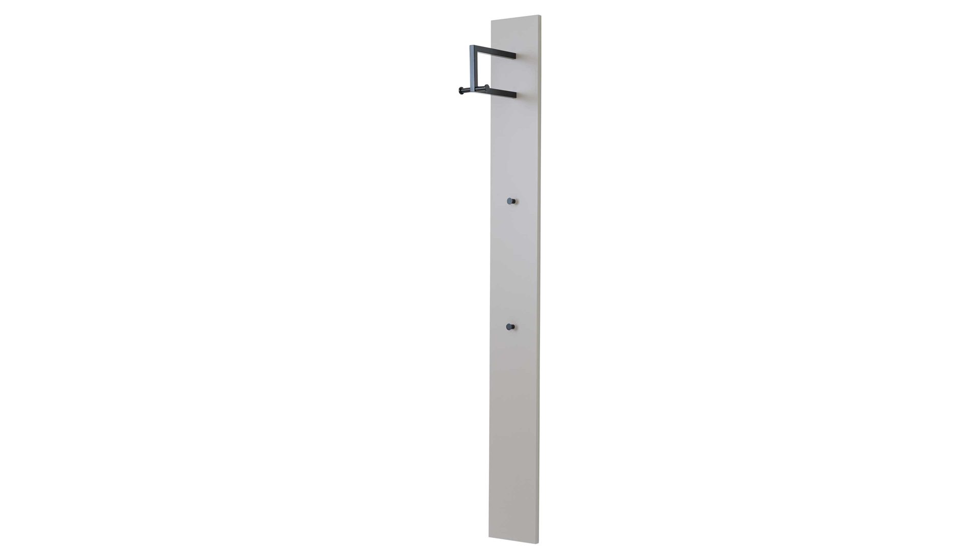 Wandgarderobe Interliving aus Holz in Hellgrau Interliving Garderobe Serie 6012 - Wandgarderobe INL-802 graubeiger Mattlack - ca. 20 x 180 cm