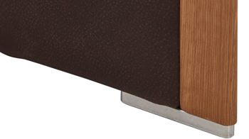 Zweisitzer Koinor aus Leder in Dunkelbraun KOINOR Zweisitzer Ledersofa Harriet schokofarbenes Leder India & Wildeiche – Länge ca. 206 cm