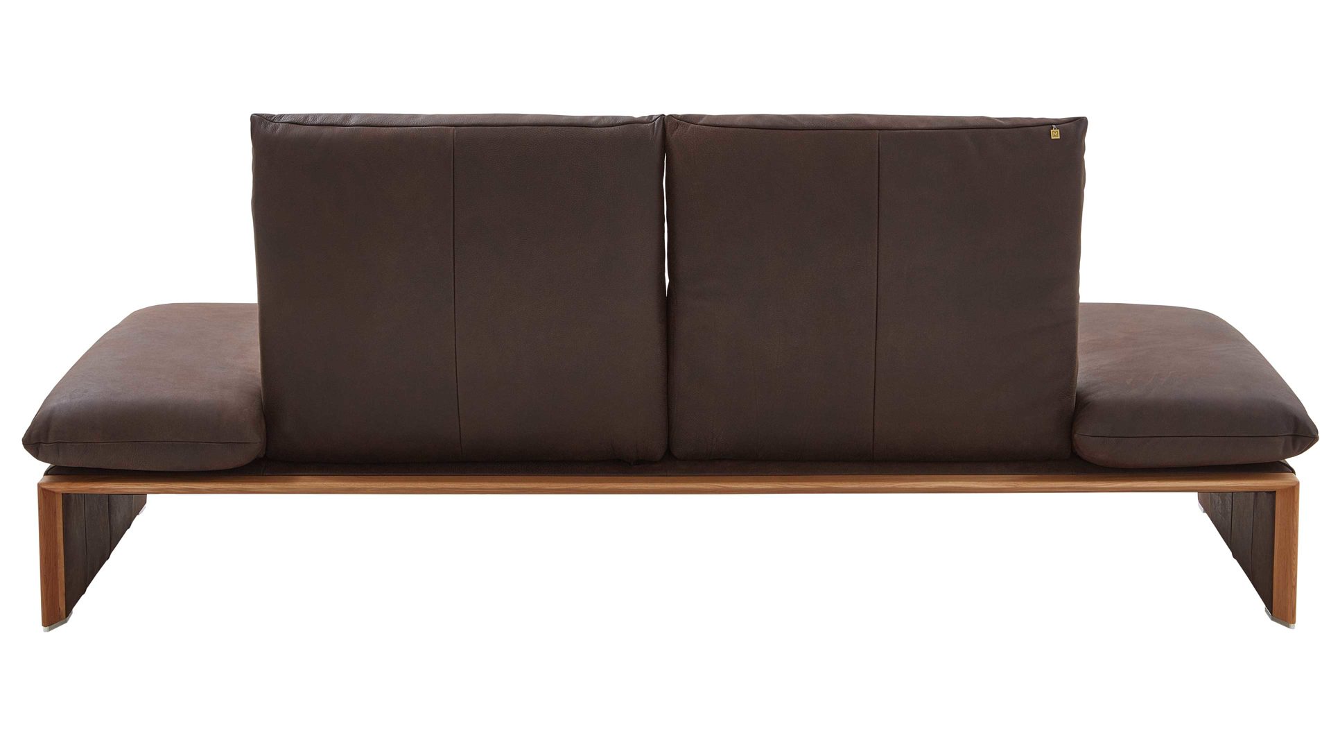 2,5-Sitzer Koinor aus Leder in Dunkelbraun KOINOR 2,5-Sitzer Ledersofa Harriet schokofarbenes Leder India & Wildeiche – Länge ca. 236 cm