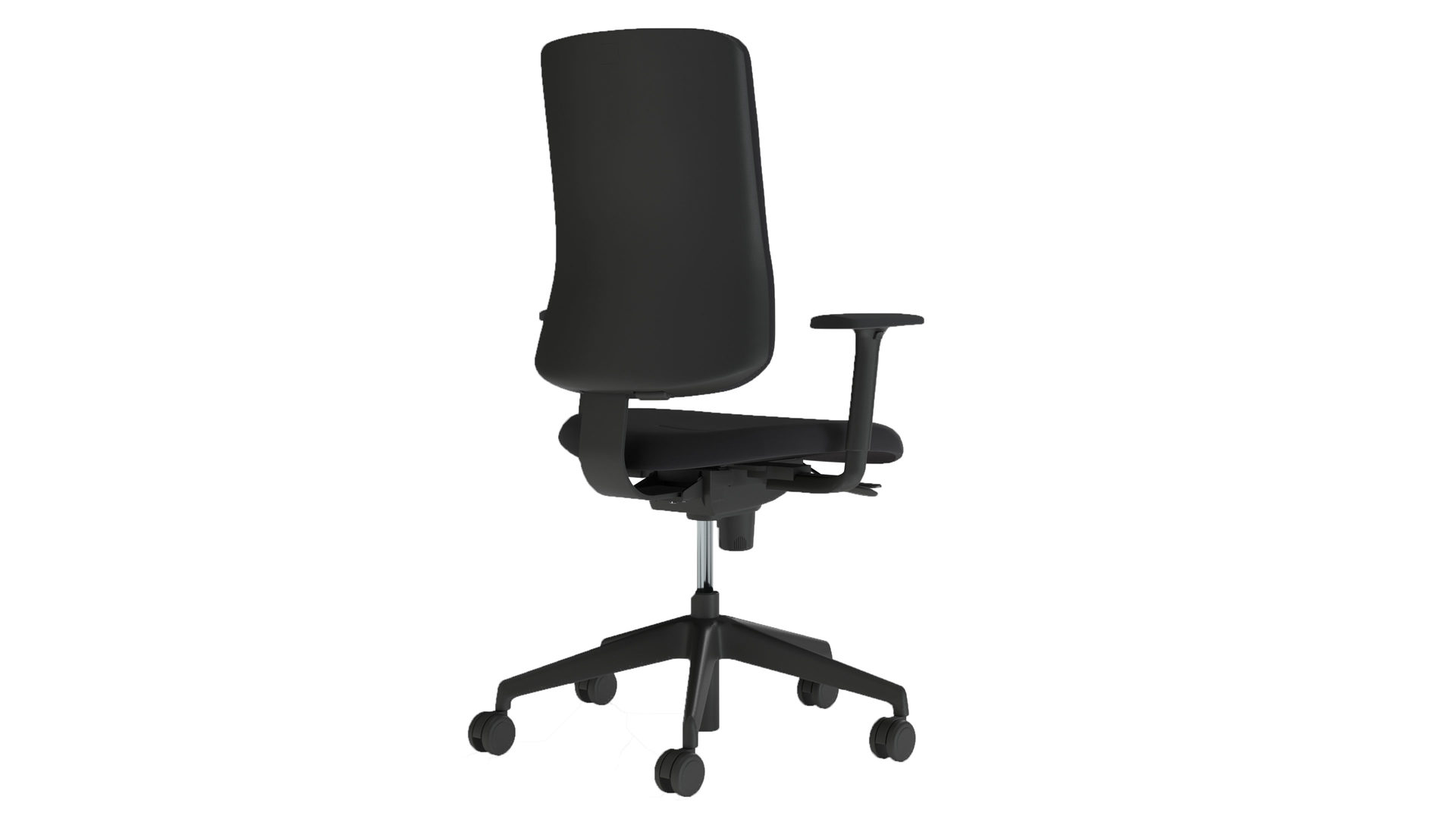 Bürostuhl Nowystyl aus Stoff in Schwarz Bürostuhl Utila Swivel schwarzer Bezug Sempre SM 01 & schwarzes Drehkreuz