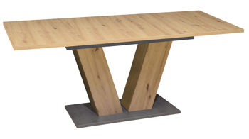 Auszugtisch Mäusbacher aus Holz in Holzfarben Esstisch Teo Asteiche & Graphit - ca. 140-180 x 80 cm