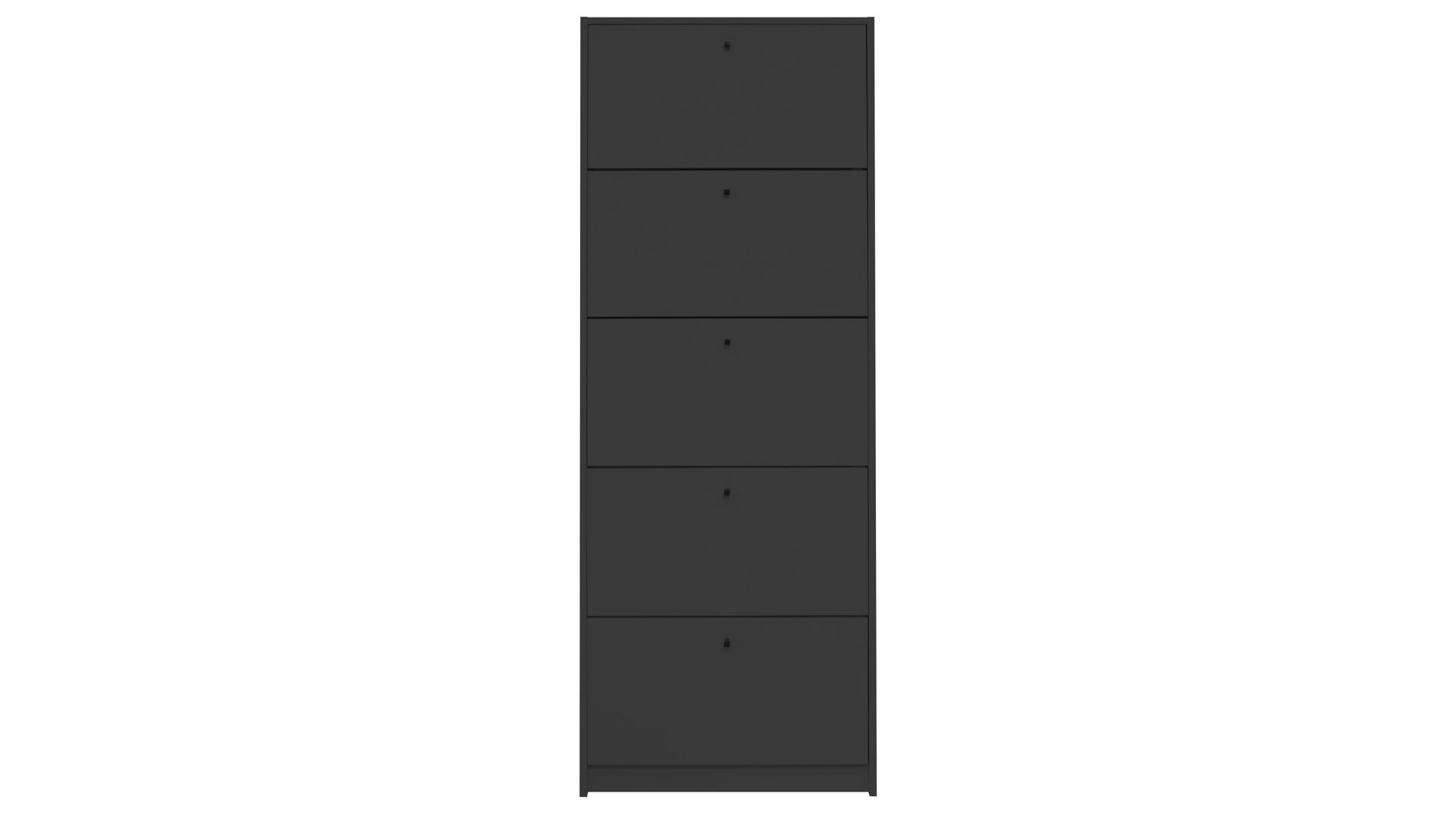 Schuhschrank Mäusbacher aus Holz in Anthrazit Schuhkipper Flap Anthrazit - fünf Klappen, ca. 60 x 168 cm