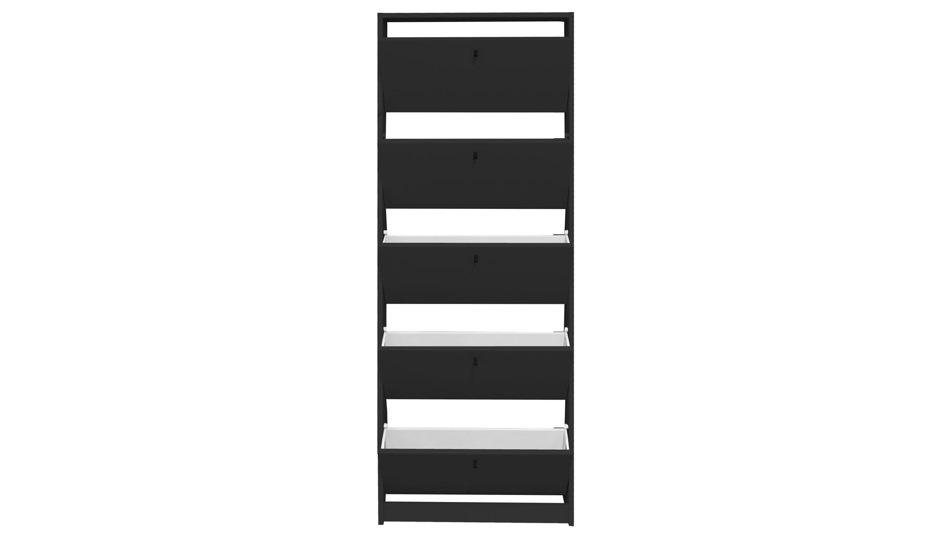 Schuhschrank Mäusbacher i.i. aus Holz in Anthrazit Schuhkipper Flap Anthrazit - fünf Klappen, ca. 60 x 168 cm