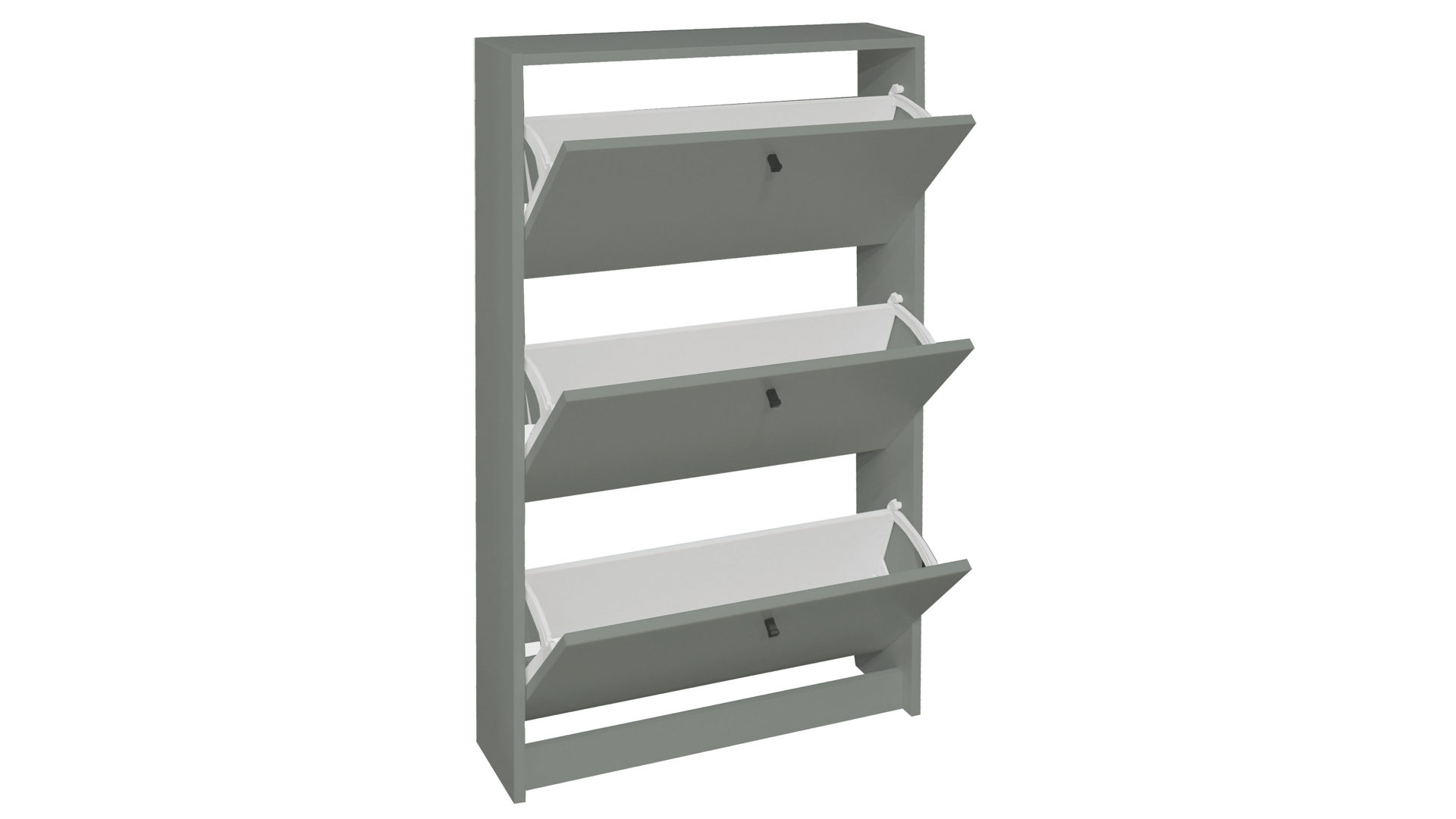 Schuhschrank Mäusbacher i.i. aus Holz in Grün Schuhkipper Flap Pinie Grün - drei Klappen, ca. 60 x 104 cm