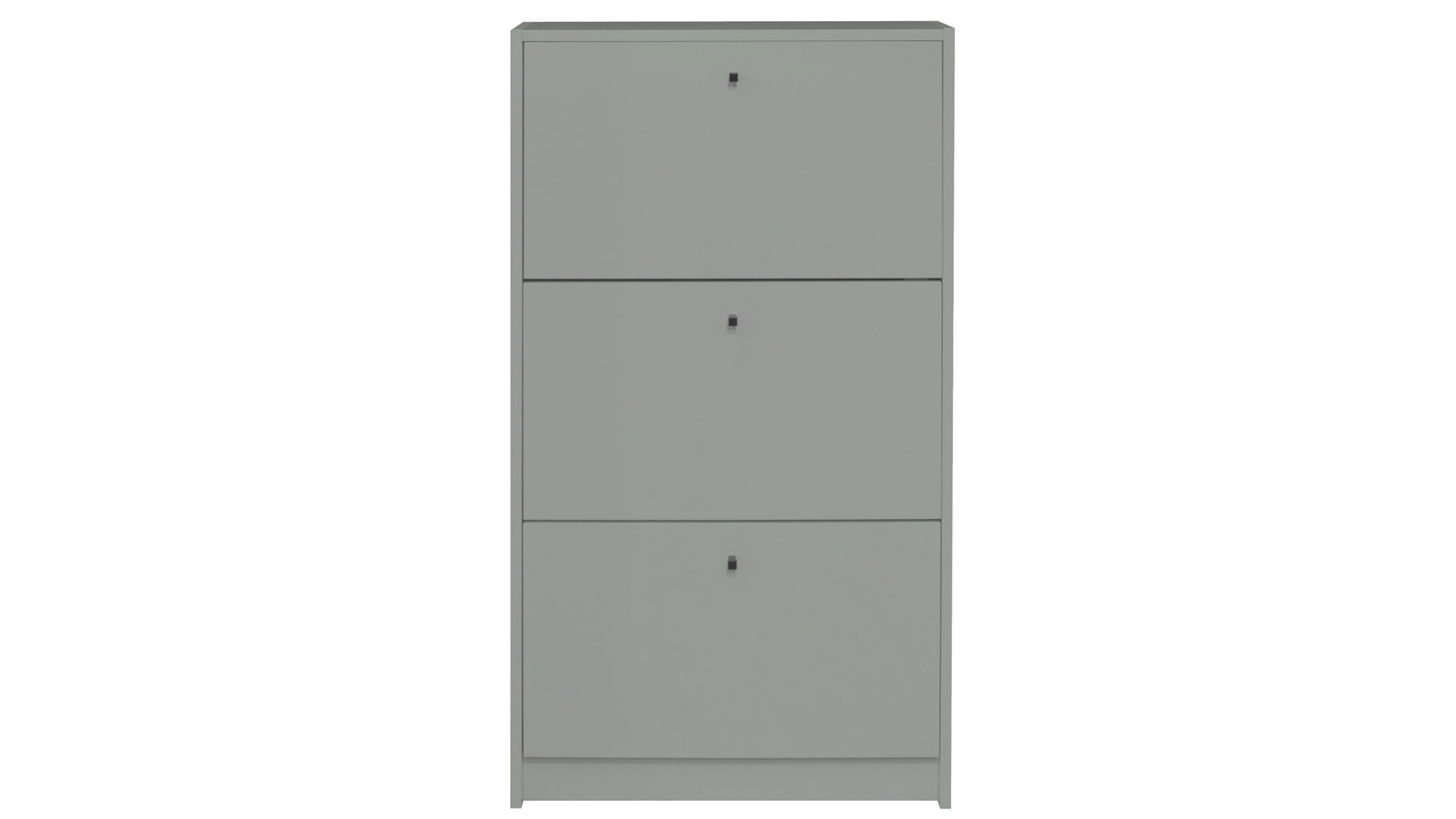 Schuhschrank Mäusbacher i.i. aus Holz in Grün Schuhkipper Flap Pinie Grün - drei Klappen, ca. 60 x 104 cm