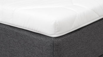 Boxspringbett Sun garden | 162739 aus Stoff in Anthrazit Boxspringbett Joilet anthrazitfarbener Bezug 50512-700 – Liegefläche ca. 140 x 200 cm