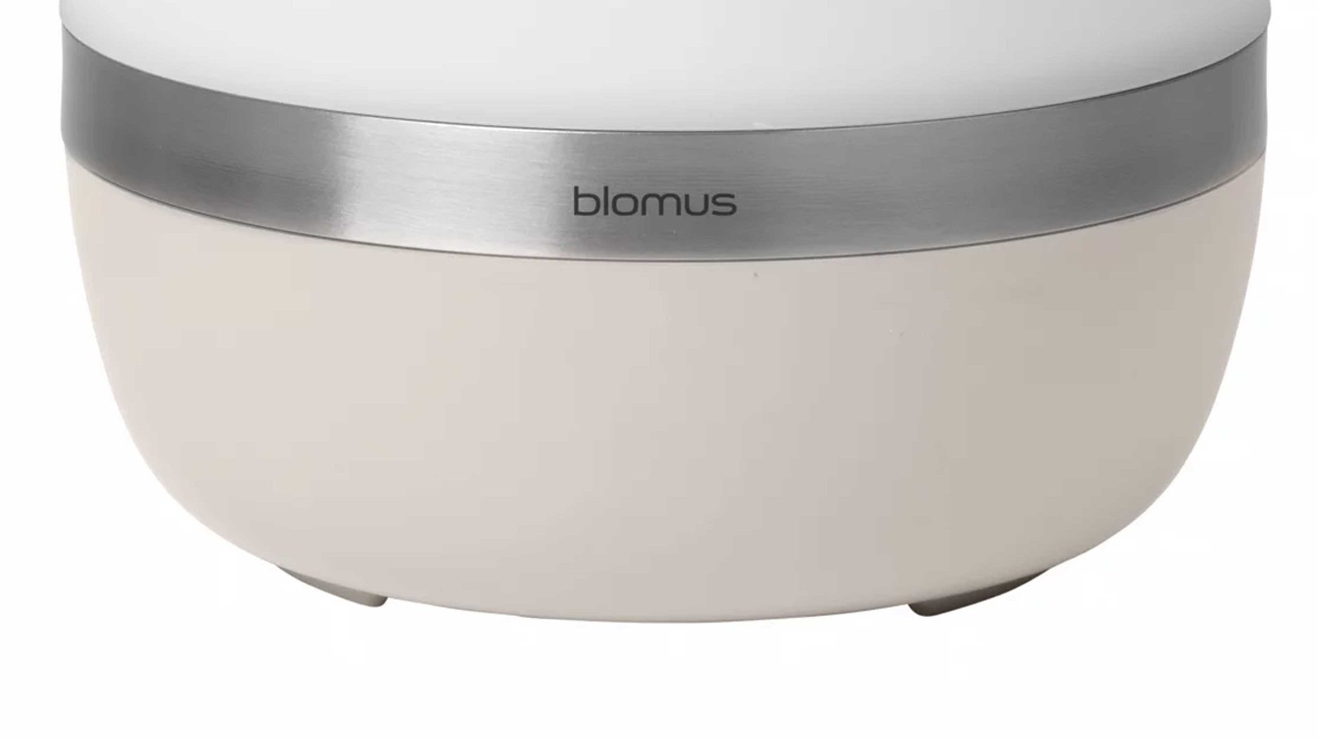 Tischleuchte Blomus aus Kunststoff in Beige blomus mobile Outdoor LED-Tischleuchte Spirit mondstrahlfarbener Kunststoff & Edelstahl – Höhe ca. 35 cm