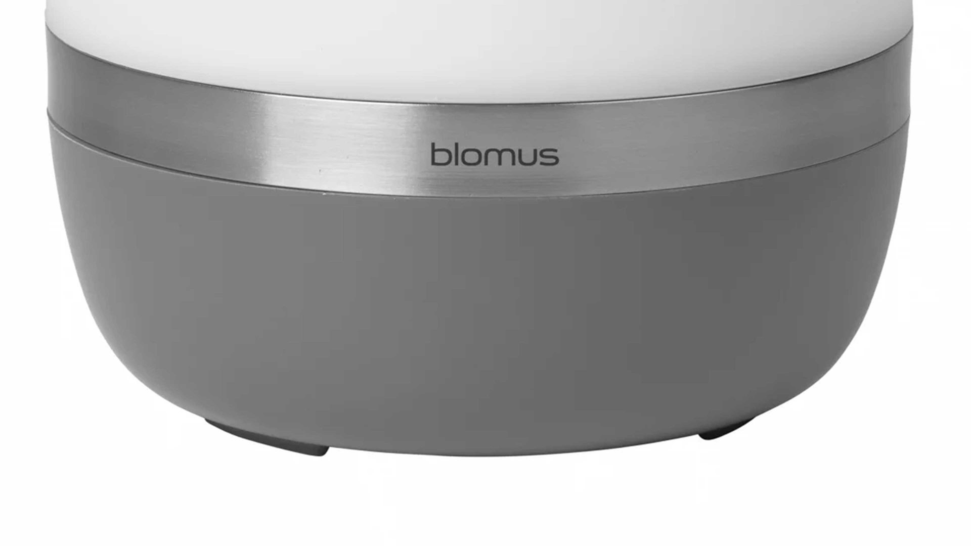 Tischleuchte Blomus aus Kunststoff in Grau blomus mobile Outdoor LED-Tischleuchte Spirit warmgrauer Kunststoff & Edelstahl – Höhe ca. 35 cm