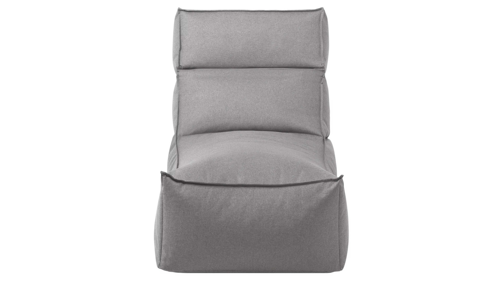 Sitzsack-Sessel Blomus aus Kunstfaser in Grau blomus Outdoor Lounge-Sitzsack Stay steinfarbene Kunstfaser – Länge ca. 120 cm