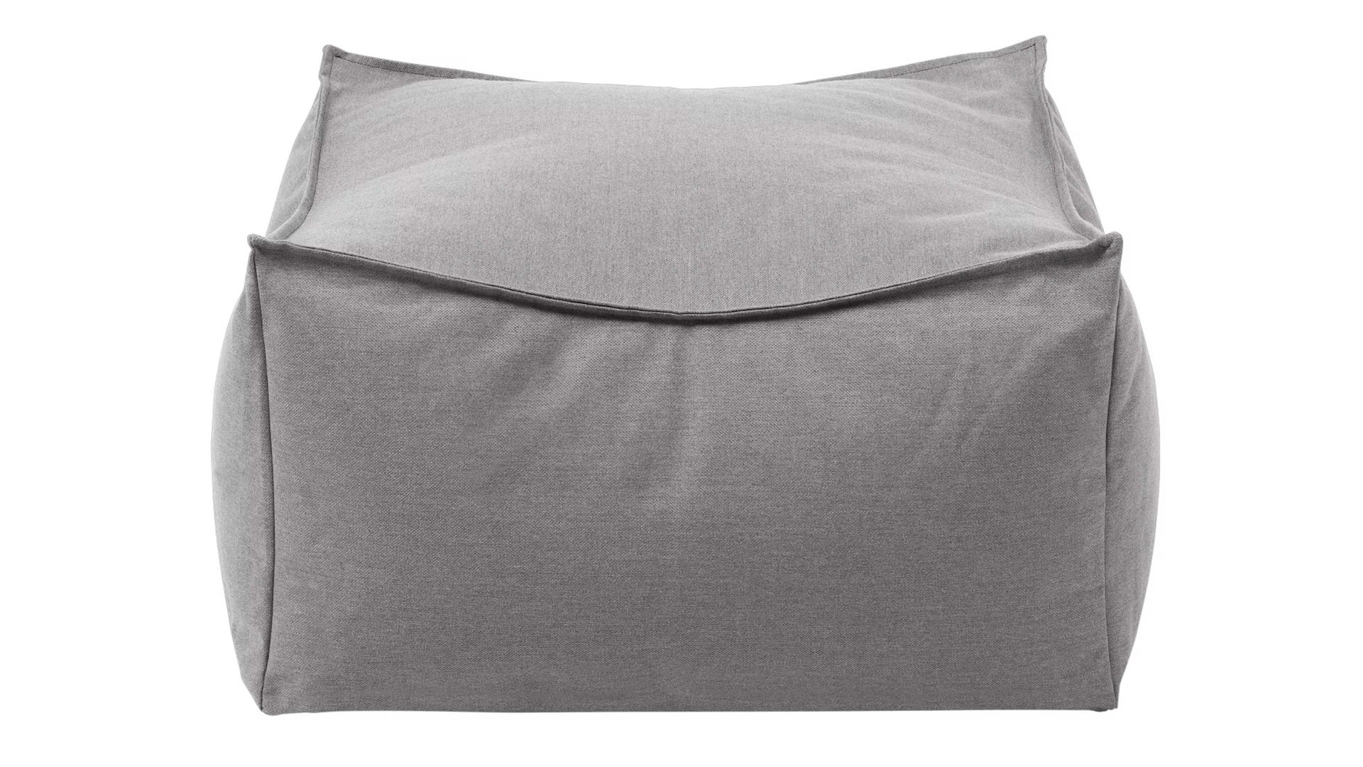 Sitzsack-Hocker Blomus aus Kunstfaser in Grau blomus Outdoor Lounge-Hocker Stay steinfarbene Kunstfaser – ca. 60 x 60 cm