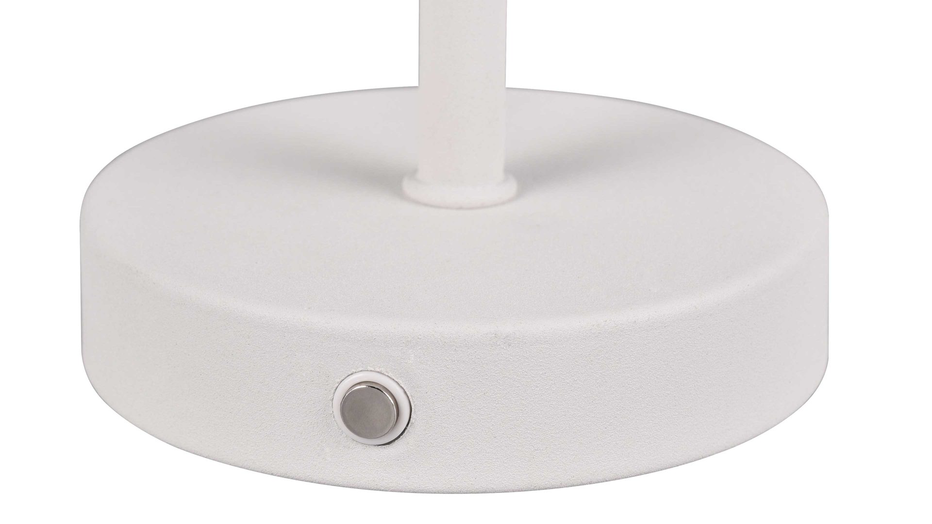 Tischleuchte Reality leuchten aus Metall in Weiß RL Akku-Tischleuchte Jeff weißes Metall - Höhe ca. 30 cm