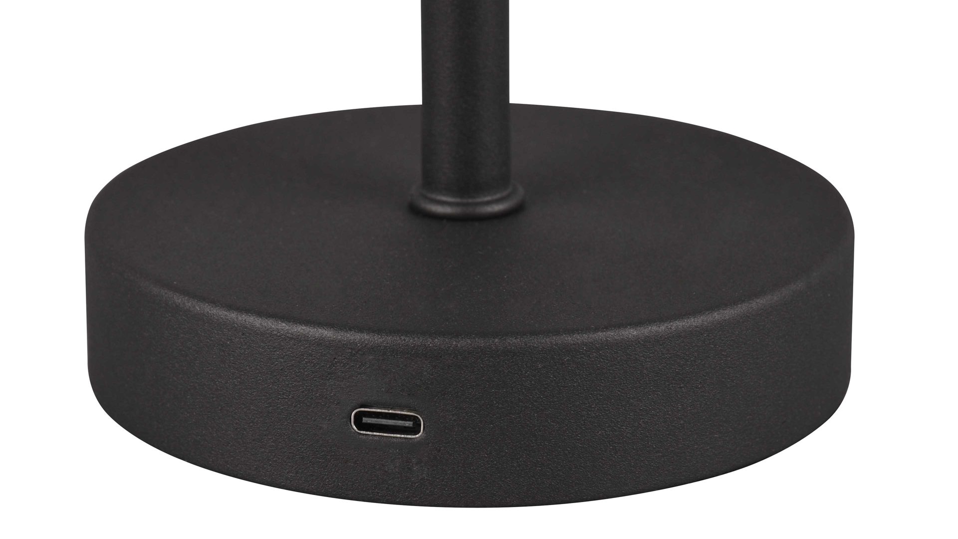 Tischleuchte Reality leuchten aus Metall in Schwarz RL Akku-Tischleuchte Jeff mattschwarzes Metall - Höhe ca. 30 cm