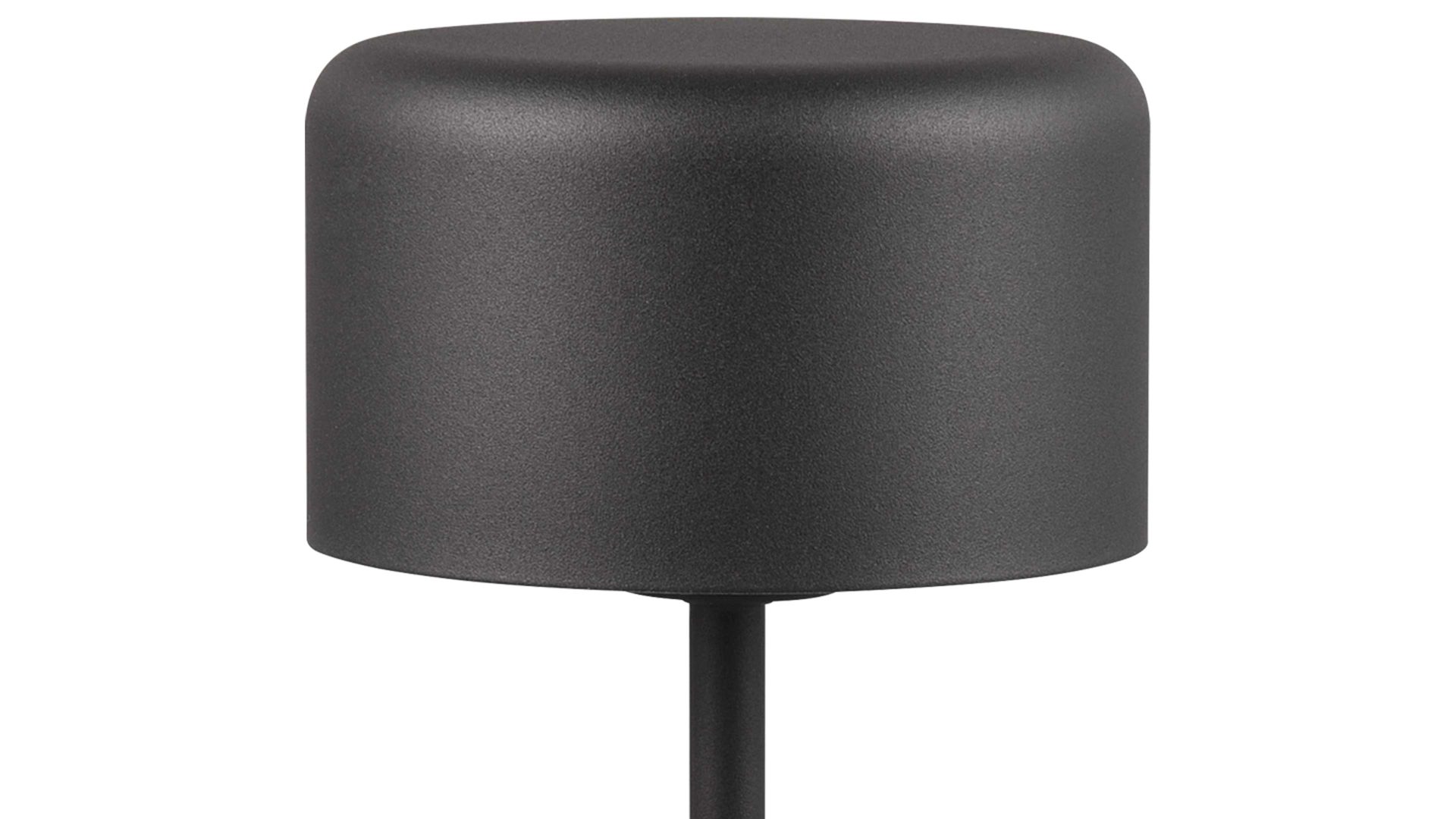 Tischleuchte Reality leuchten aus Metall in Schwarz RL Akku-Tischleuchte Jeff mattschwarzes Metall - Höhe ca. 30 cm