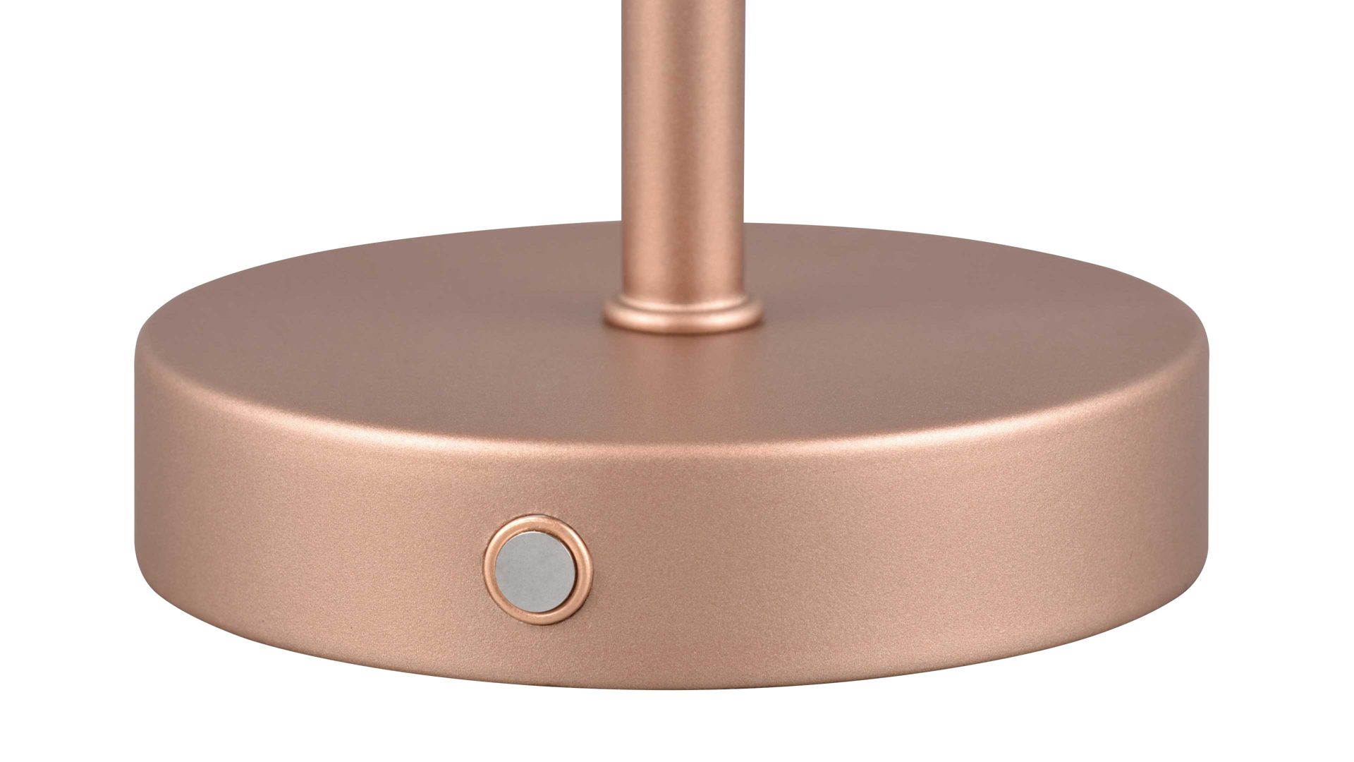 Tischleuchte Reality leuchten aus Metall in Hellbraun RL Akku-Tischleuchte Jeff kaffeefarbenes Metall - Höhe ca. 30 cm