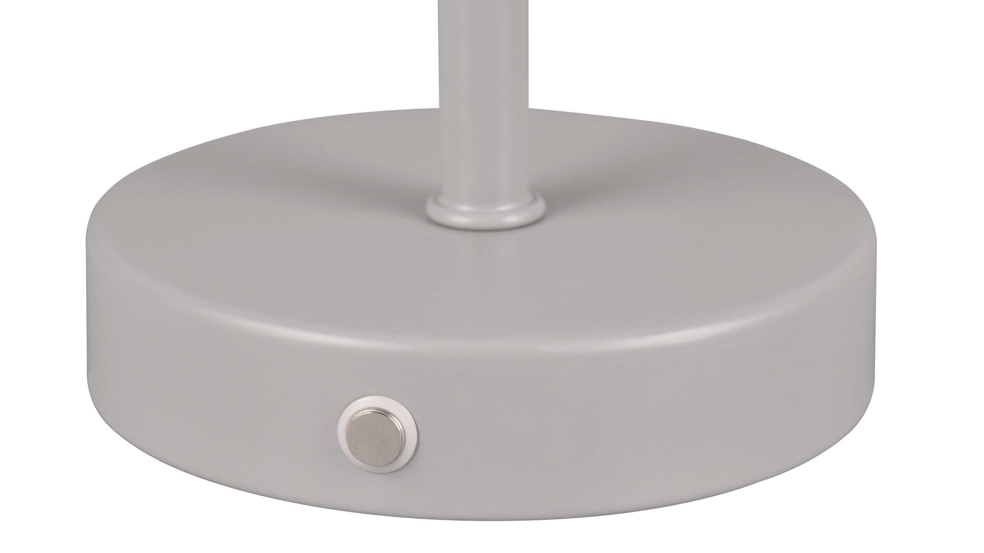 Tischleuchte Reality leuchten aus Metall in Grau RL Akku-Tischleuchte Jeff mattgraues Metall - Höhe ca. 30 cm