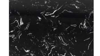 Beistelltisch Actona group aus Mineralmarmor /-guss Nachbildung in Schwarz Beistelltischserie Avila schwarze Marmoroptik & schwarzes Metallgestell - Höhe ca. 40 cm