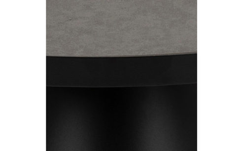 Couchtisch Actona group aus Glas in Schwarz Couchtischserie Soli Schwarz & Schwarz - ca. 46 x 45 cm