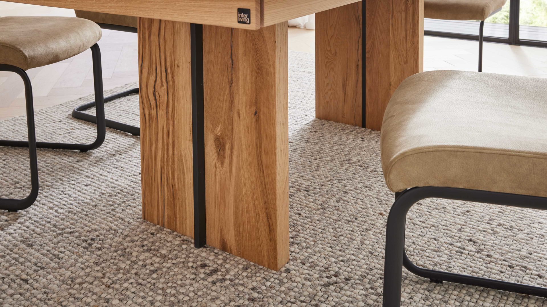 Esstisch Interliving aus Holz in Holzfarben Interliving Esszimmer Serie 5604 - Esstisch V353-0300 Eiche rustico - ca. 160 x 90 cm