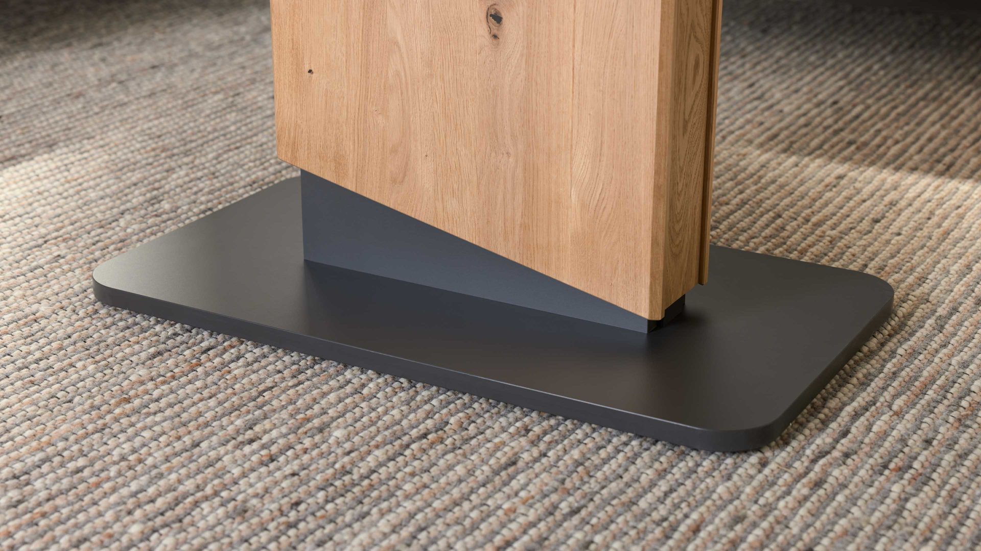 Couchtisch Interliving aus Holz in Holzfarben Interliving Couchtisch Serie 6223 - Couchtisch Wildeiche & Graphitschwarz - ca. 120 x 70 cm