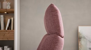 Relaxsessel Interliving aus Stoff in Rosa Interliving Sessel Serie 4504 pastellvioletter Bezug GCP 8 & Edelstahl