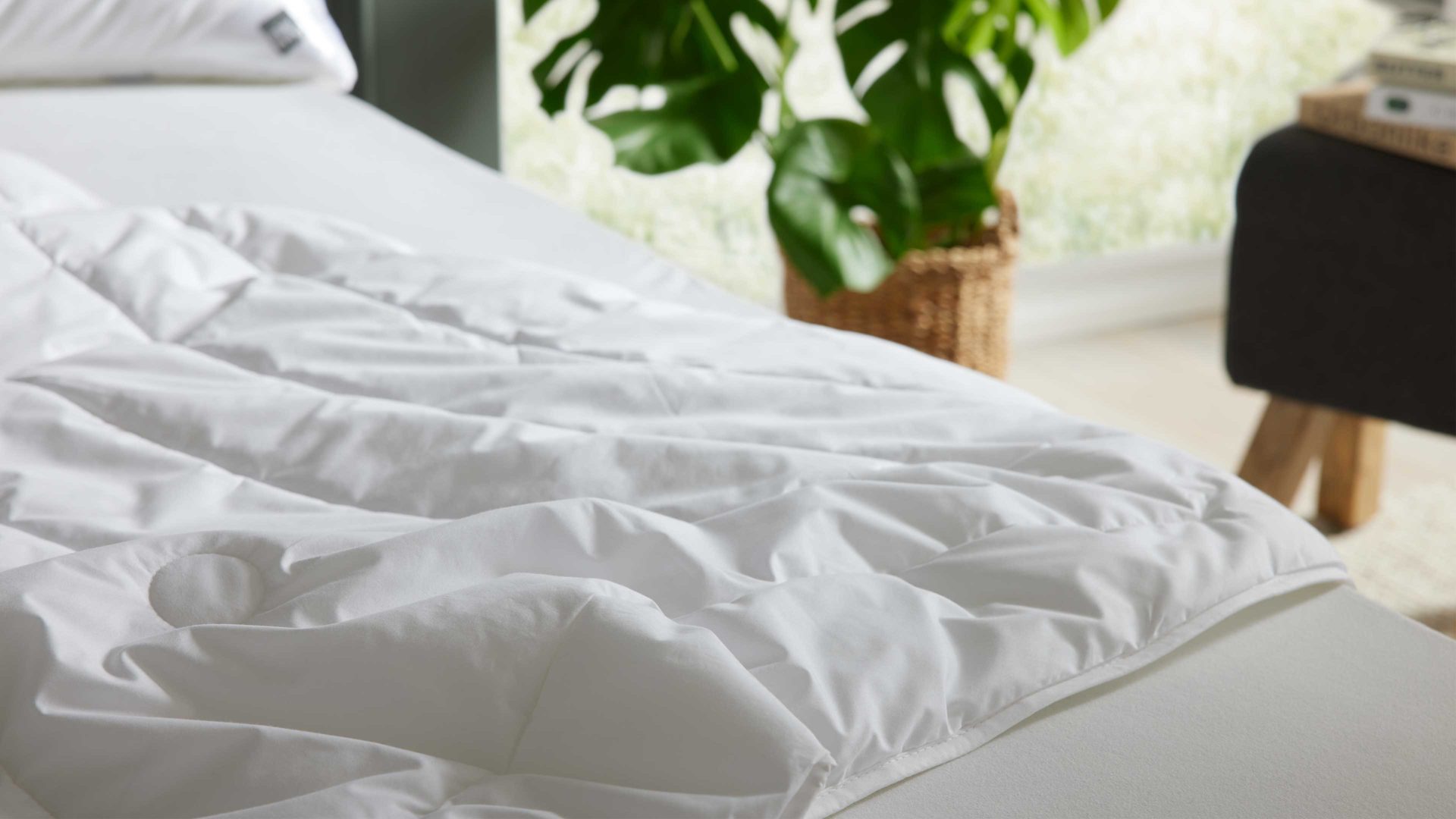 Faserdecke Interliving aus Stoff in Weiß Interliving Bettdecke Serie 9202 - Duodecke warm, ca. 1.235 g - ca. 155 x 220 cm