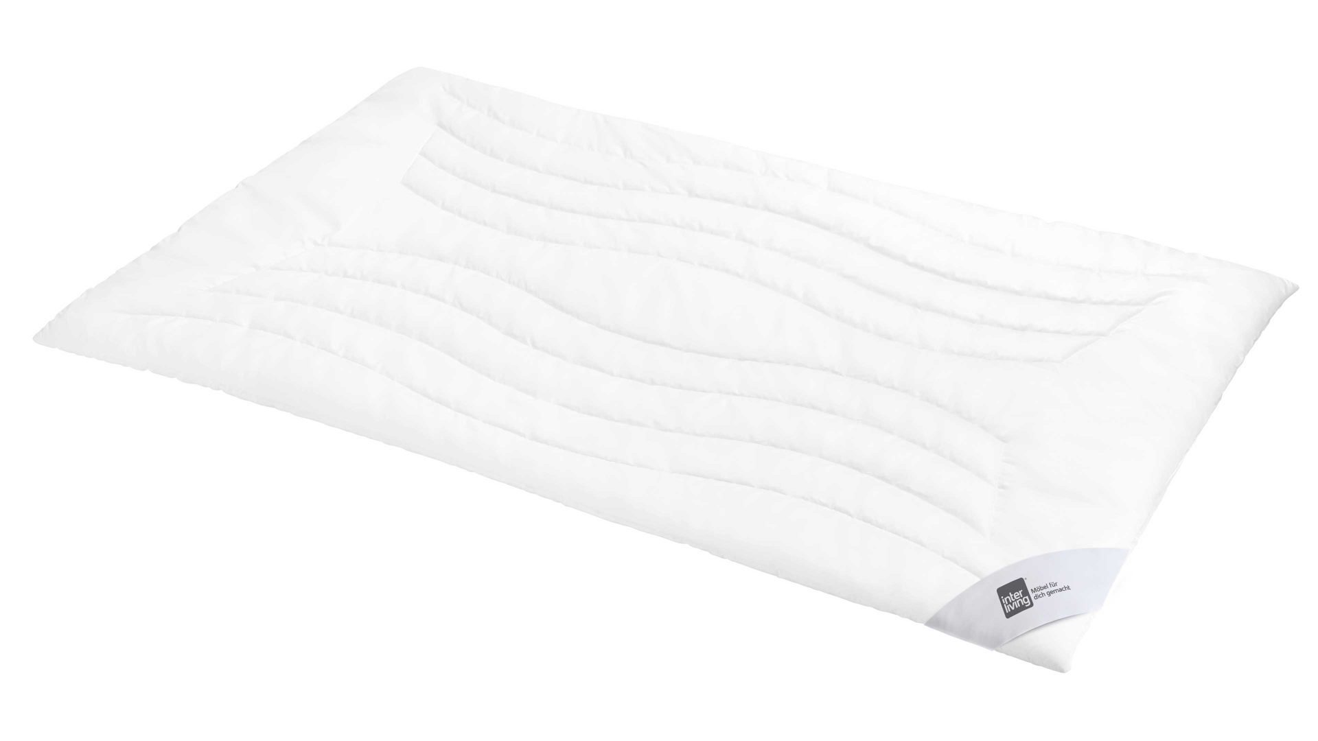 Faserdecke Interliving aus Stoff in Weiß Interliving Bettdecke Serie 9202 - Faserdecke normal, ca. 800 g - ca. 155 x 200 cm