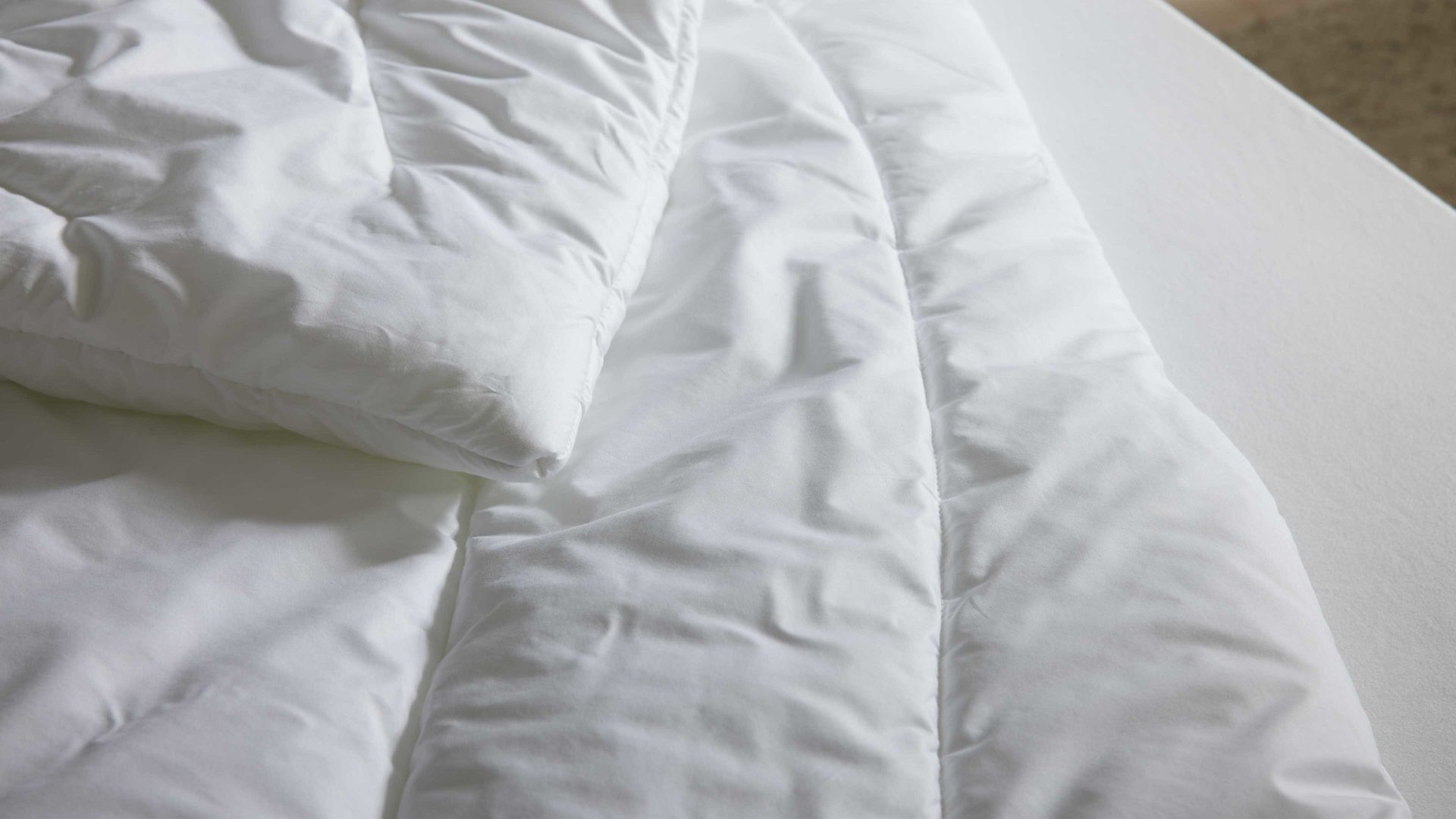 Faserdecke Interliving aus Stoff in Weiß Interliving Bettdecke Serie 9202 - Duodecke warm, ca. 980 g - ca. 135 x 200 cm