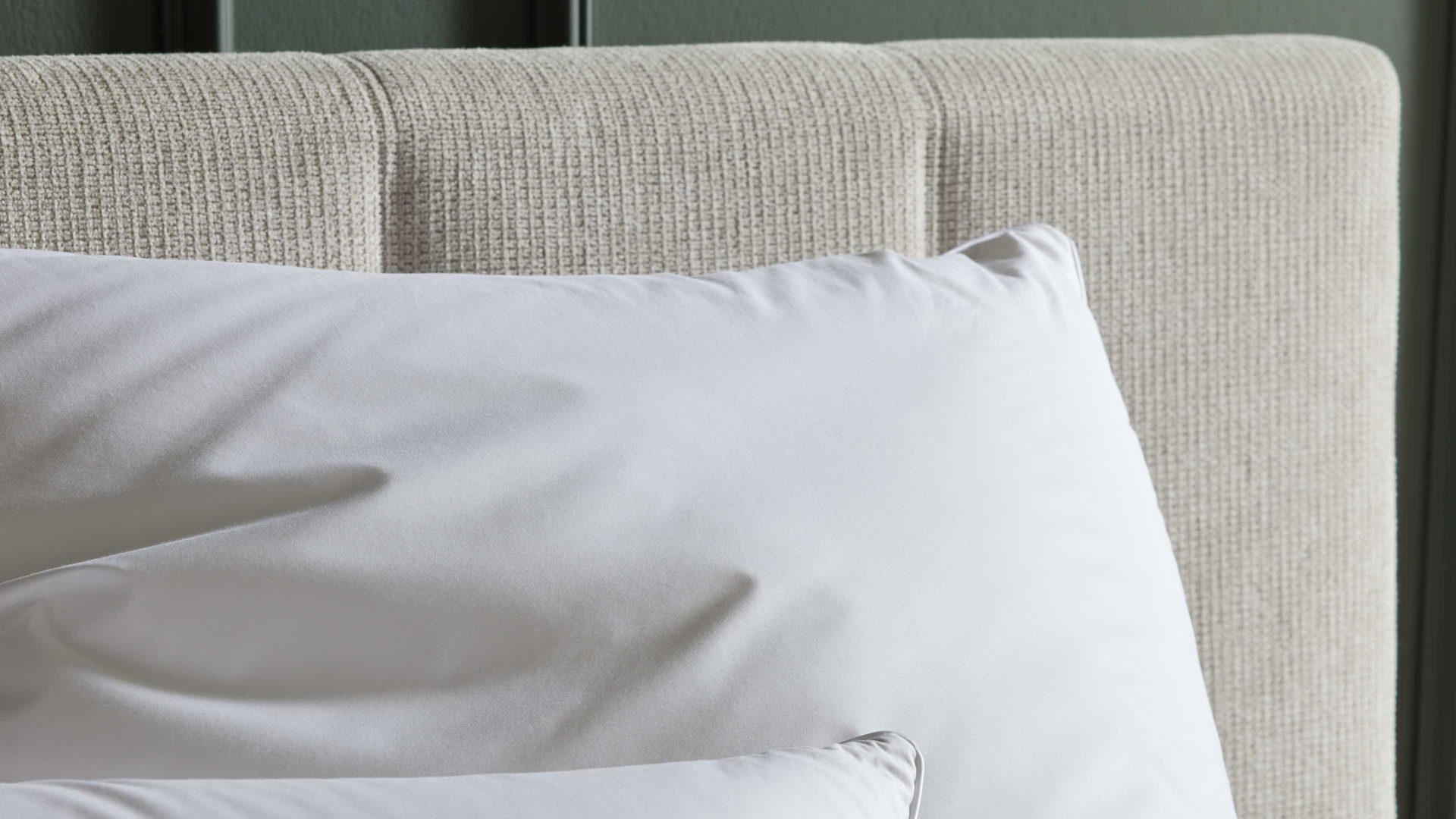 Kopfkissen Interliving aus Stoff in Weiß Interliving Kopfkissen Serie 9204 - 3-Kammerkissen 90 % Daunen & 10 % Federn, ca. 1.060 g - ca. 80 x 80 cm