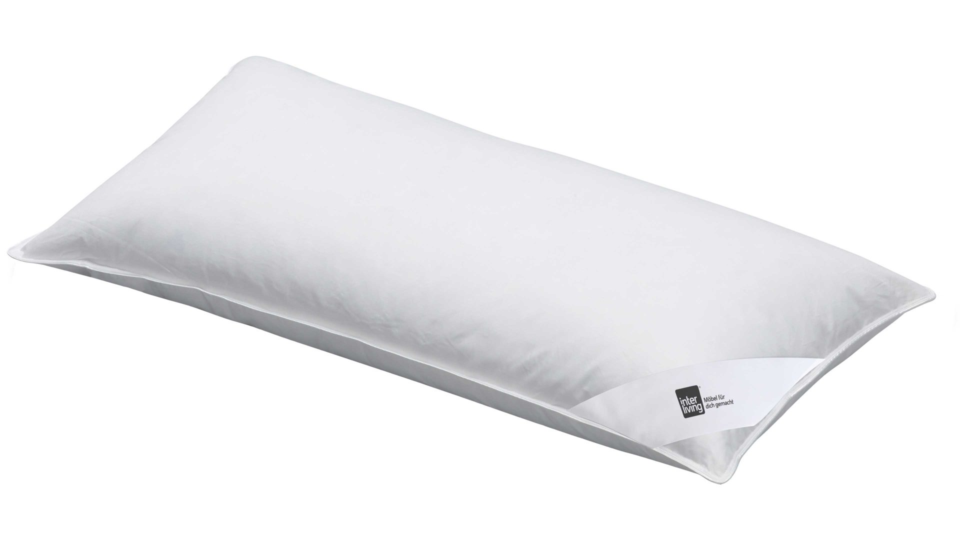 Kopfkissen Interliving aus Stoff in Weiß Interliving Kopfkissen Serie 9204 - Daunenkissen 70 % Federn & 30 % Daunen, ca. 660 g - ca. 40 x 80 cm